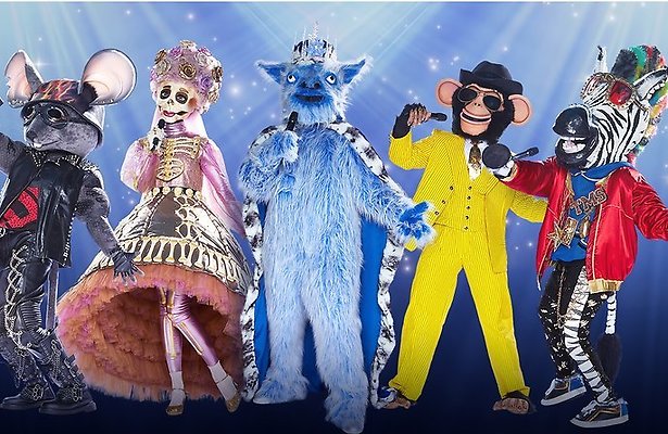 Vijf van de personages